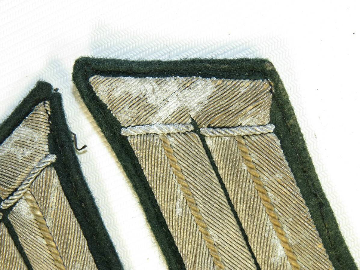 Rd Reich Wehrmacht Collar Tabs For Infantry Officer Tunic Removed Heer