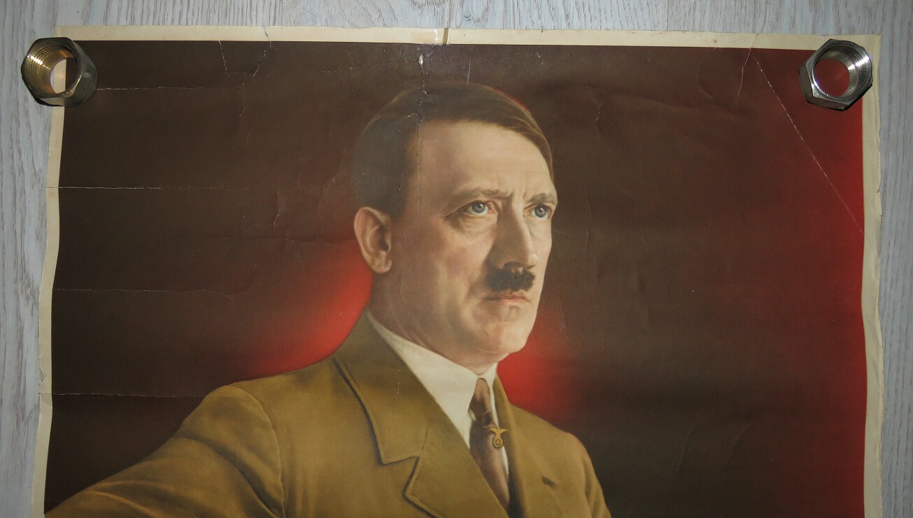 Propaganda poster with Hitler Ein Volk ein Reich ein Führer