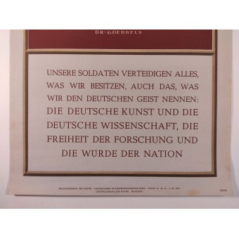 Nuestros soldados defienden todo lo que tenemos, incluyendo lo que llamamos el espíritu alemán .... Espenlaub militaria