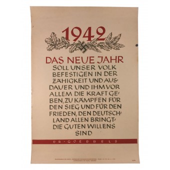 The new year shall strengthen our people in its toughness and endurance.... Espenlaub militaria