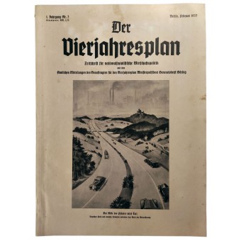 Der Vierjahresplan, 2 vol., 1937 Février. Espenlaub militaria