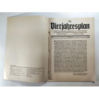 Der Vierjahresplan, 3rd vol., March 1937. Espenlaub militaria