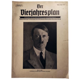 Der Vierjahresplan, 4th vol., April 1937 German nation have to thank their Führer for their will to rebuild. Espenlaub militaria