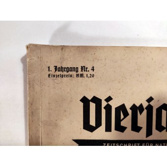 Der Vierjahresplan, 4 vol., Avril 1937 nation allemande ont à remercier leur Führer pour leur volonté de reconstruire. Espenlaub militaria