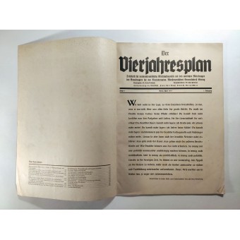 Der Vierjahresplan, 4. osa, huhtikuu 1937 Saksan kansan on kiittää Führeriä heidän uudelleenrakentamisestaan. Espenlaub militaria