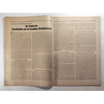 Der Vierjahresplan, 6th vol., 22 June 1937 The Swedish-German trade connections. Espenlaub militaria