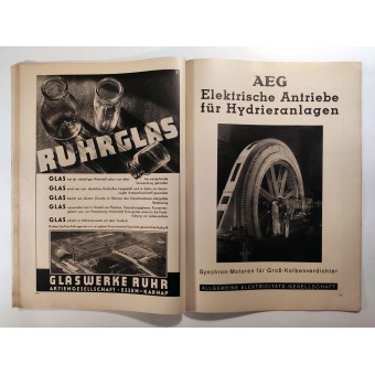 Der Vierjahresplan, 6 vol. 22 de Junio ​​de 1937, el comercio conexiones sueco-alemán. Espenlaub militaria
