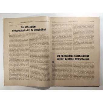 Der Vierjahresplan, 6th vol., 22 June 1937 The Swedish-German trade connections. Espenlaub militaria