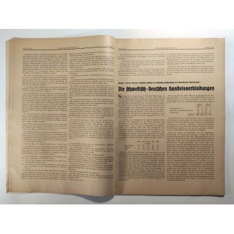 Der Vierjahresplan, 6e Vol., 22 juni 1937 De Zweedse-Duitse handelsverbindingen. Espenlaub militaria