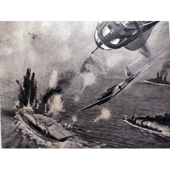 Die Kriegsmarine # 21 Nov1939 hundimiento del Royal Oak y torpedear del Repulsión en Scapa Flow. Espenlaub militaria