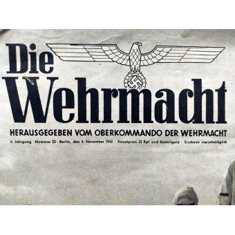 Die Wehrmacht, 23:e vol., november 1942. Espenlaub militaria