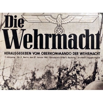 Die Wehrmacht, 3 # Jan 1943 Volti di battaglia, la prima sigaretta dopo lultimo scatto. Espenlaub militaria
