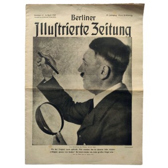 Till Führerns födelsedag den 20 aprilThe Berliner Illustrierte Zeitung, №15 april 1942. Espenlaub militaria