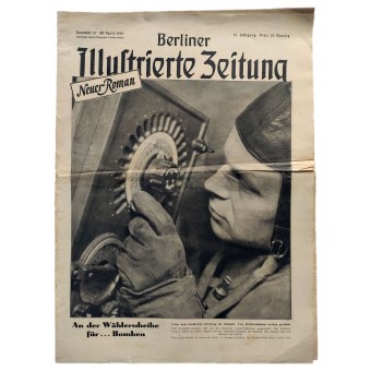 Au cours du convoi ennemi dans lAtlantique Le Berliner Illustrierte Zeitung, 17 vol., 1942 Avril. Espenlaub militaria