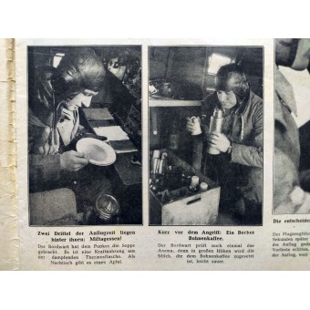 Über dem feindlichen Konvoi im Atlantik Die Berliner Illustrierte Zeitung, 17. Jahrgang, April 1942. Espenlaub militaria