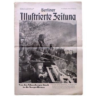 Die Berliner Illustrierte Zeitung, №49. Dezember 1941 Das Jaila-Gebirge auf der Krim wurde überquert. Espenlaub militaria