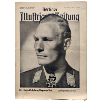 The Berliner Illustrierte Zeitung, 51st vol., January 1941 bomber pilot: Captain Werner Baumbach. Espenlaub militaria