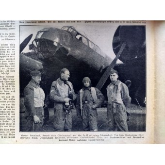 Die Berliner Illustrierte Zeitung, 51. Jahrgang, Januar 1941 Bomberpilot: Hauptmann Werner Baumbach. Espenlaub militaria