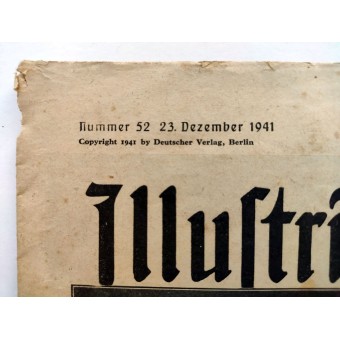 Le Berliner Illustrierte Zeitung, №52 déc 1941 Le Führer répond au défi de Roosevelt. Espenlaub militaria