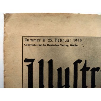 El Berliner Illustrierte Zeitung, 8 vol. De febrero de 1943. Espenlaub militaria
