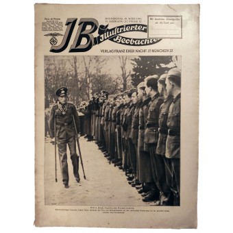 Illusterter Beobachter, 12 osa, maaliskuu 1942- Knightin ristin voittaja Gefreiter Jakob Pelzer. Espenlaub militaria