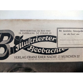 Illusterter Beobachter, #19. toukokuuta 1943. Viktor Lutze, SA: n päällikkö. Espenlaub militaria