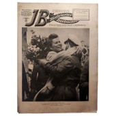 The Illustrierter Beobachter #20 May 1943. Cheering reception of brave "wolves" in a submarine base