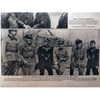Illustrierter Beobachter nr 20, maj 1943. Uppmuntrande mottagande av modiga vargar på en ubåtsbas.. Espenlaub militaria
