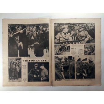 Le Illustrierter Beobachter n ° 20 mai 1943. réception des braves Acclamation « loups » dans une base sous-marine. Espenlaub militaria