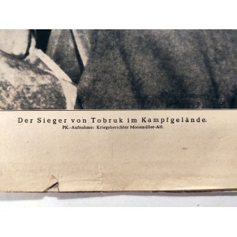 Illusterter Beobachter, 27 osa, heinäkuu 1942 Marshal Rommel taistelualueella. Espenlaub militaria