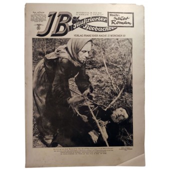 Illustrierter Beobachter №31 juli 1942 Så här tog Sovjet hand om flyktingarna från Volkhov.. Espenlaub militaria