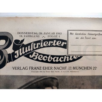 El Beobachter Illustrierter, 4 vol., Enero 1943. Espenlaub militaria