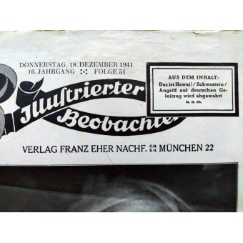 Illustrierter Beobachter, 51 изд., декабрь 1941. Espenlaub militaria
