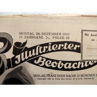 De Illustratorerer Beobachter, 52 Vol., December 1942. Espenlaub militaria