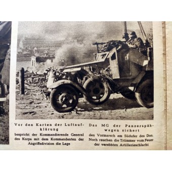 Die Kölnische Illustrierte Zeitung, 34. Jahrgang, August 1942 Kurze Pause auf der Panzerjagd. Espenlaub militaria