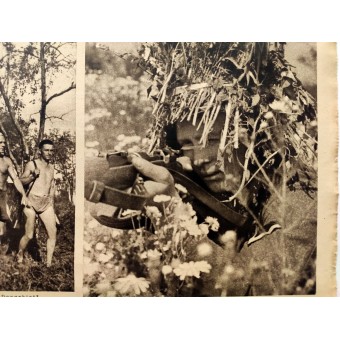 Die Kölnische Illustrierte Zeitung, 34. Jahrgang, August 1942 Kurze Pause auf der Panzerjagd. Espenlaub militaria