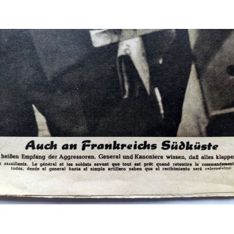 Kölnische Illustrierte Zeitung, juni 1944 SS-Obersturmführer Wittmann stötte på ett brittiskt stridsvagnsregemente med sin Tiger.. Espenlaub militaria