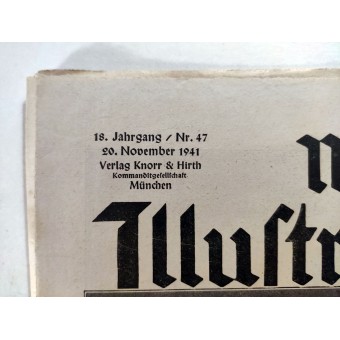 The Münchner Illustratorse Presse, 47th Vol., NOV 1941. De Führer onder zijn oude kameraden in de armen. Espenlaub militaria