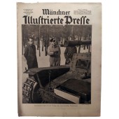 The Münchner Illustrierte Presse #5 Feb 1943 El Ministro del Reich Speer examinando un nuevo tanque alemán.