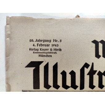 Münchner Illusterteerte Presse #5. helmikuuta 1943 Reichin ministeri Speer tutkii uutta saksalaista säiliötä. Espenlaub militaria