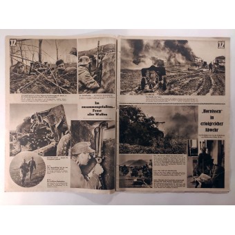 Neue Illustrierte Zeitung nr 26, juni 1944. Till väst! Observatören diskuterar en kursändring med sin pilot.. Espenlaub militaria