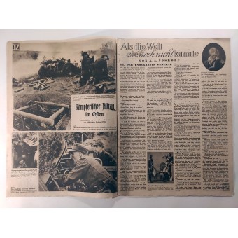 La Neue Illustrierte Zeitung # 26 giugno 1944. A ovest! Losservatore discute un cambio di rotta con il suo pilota. Espenlaub militaria