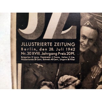 Neue Illusterte Zeitung №30. heinäkuuta 1942 raja -asema - puoli tuntia pysäkki! Edistyminen Doniin. Espenlaub militaria