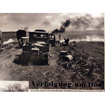 La estación 1942 Border Neue Illustrierte Zeitung №30 Julio - Parada de media hora! Avanzando en el Don. Espenlaub militaria