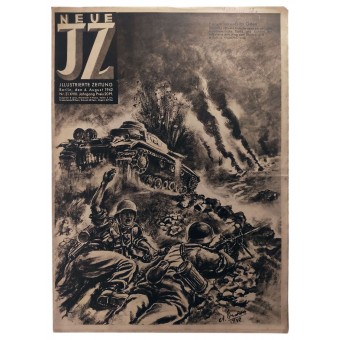 Neue Illustrierte Zeitung №31 aug 1942 Tyska tunga stridsvagnar krossade bolsjevikiska stridsvagnar. Espenlaub militaria