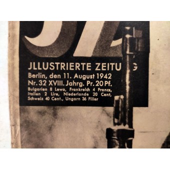Neue kuvitus zeitung, 32 nr. Elokuu 1942 Bolshevismi on jokaisen kulttuurin ja järjestyksen vihollinen!. Espenlaub militaria