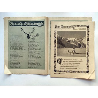 Le NS Frauen Warte - 12 vol, Décembre 1938 nationale allemande de Noël 1938.. Espenlaub militaria