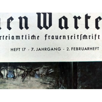 The NS Frauen Warte - 17th vol., February 1939. Espenlaub militaria