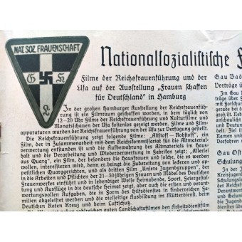 The NS Frauen Warte - 2nd Vol., Juli 1938 Duits Heartland Thüringen. Espenlaub militaria