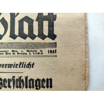 Das Kleine Volksblatt - 16 oktober 1941 - De BRRYANSK Pocket is verbroken. Espenlaub militaria